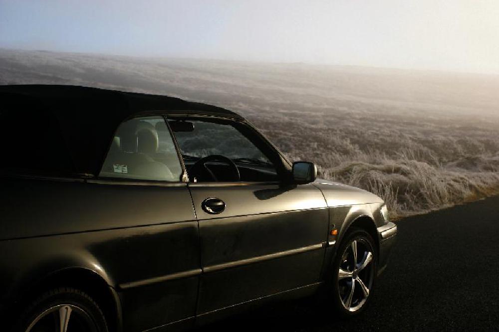 Saab 9-3 in Wicklow Mountains