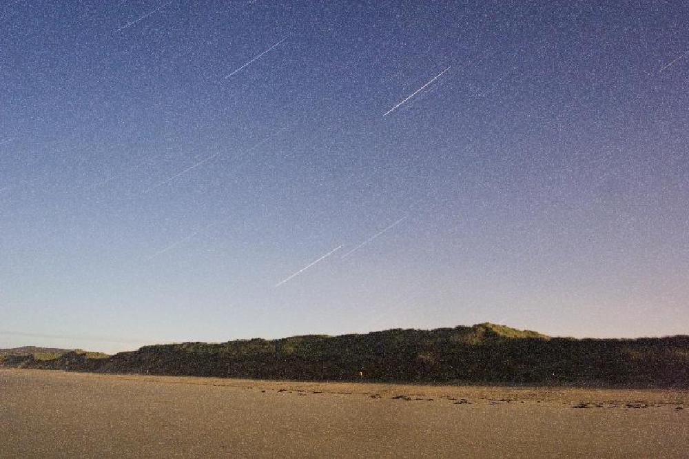 Star Trails on beach on Fanad Peninsula