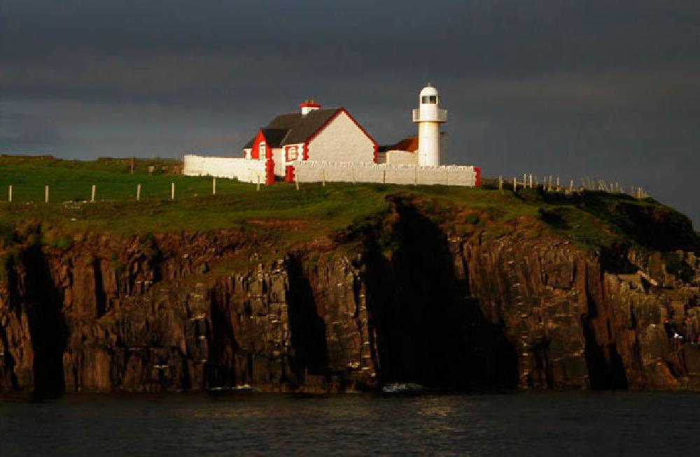 Lighthouse at the entrance to Dingle Harbour