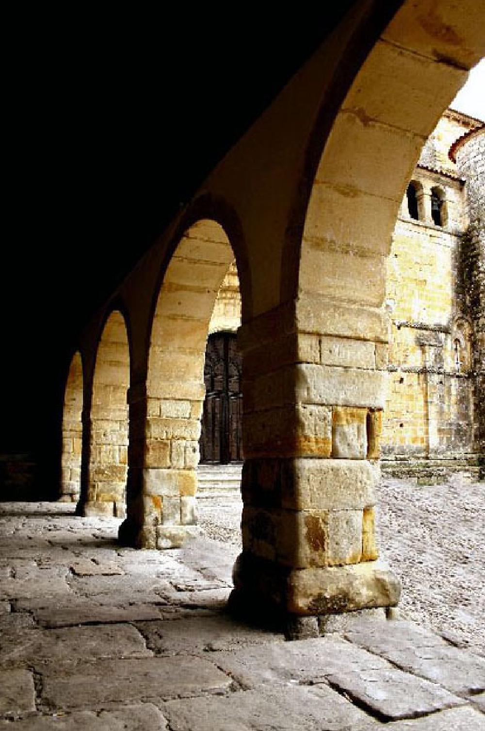 Arches of the church, Santilliana Del Mar